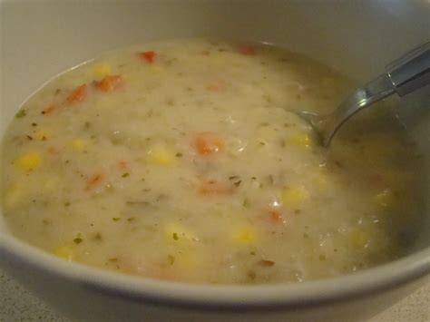 I've made notes on adaptations in the recipe for you. The White Plate: summer corn chowder.