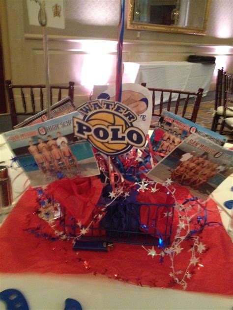 Pin On Water Polo Swim Dive And Aquatics Waterpolo Banquet Centerpieces