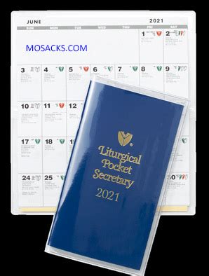 White is the liturgical color for today as we remember st. Liturgical Books & Calendars Dated 2021