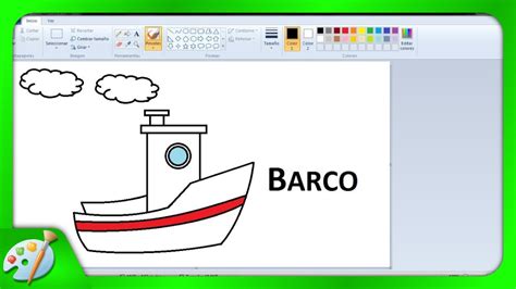 Dibujos Para Niños Con Paint Cómo Dibujar Un Barco Youtube