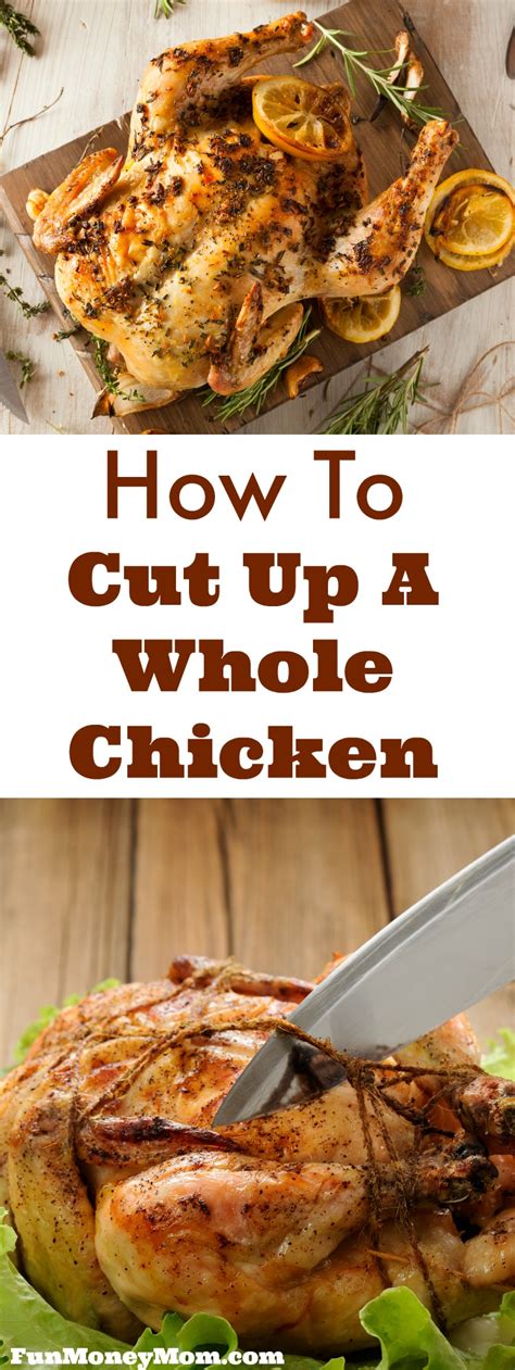 Not only do you save money by cutting up a whole chicken yourself, but you also get the backbone to make stock. How To Cut Up A Chicken - Fun Money Mom