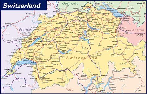 Map Of Switzerland And France Recana Masana
