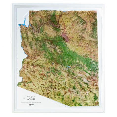 Relief Map Of Arizona Cities And Towns Map