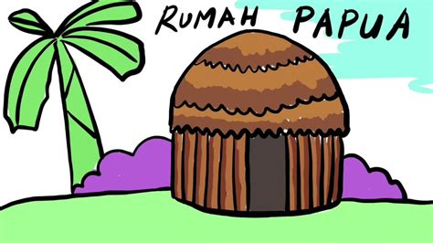 Gambar Kartun Rumah Adat Papua Misterdudu
