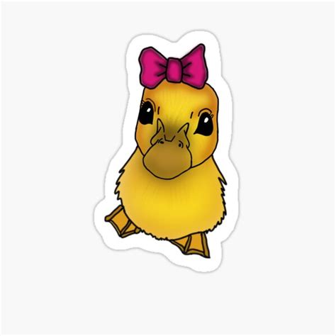 Daisy Duck Sticker For Sale By Trippyxarts Redbubble
