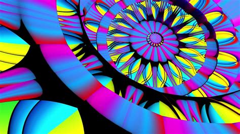 4k Moving Background 3d Colorful Mandala Compilation