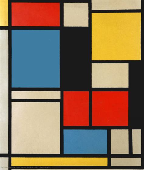 Quadro Nº 2 By Piet Mondrian 1872 1944 Netherlands