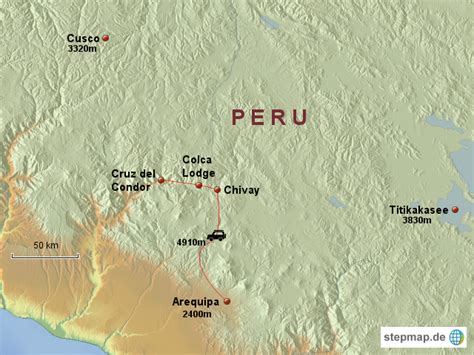 Stepmap Reise 2012 Arequipa Landkarte Für Südamerika