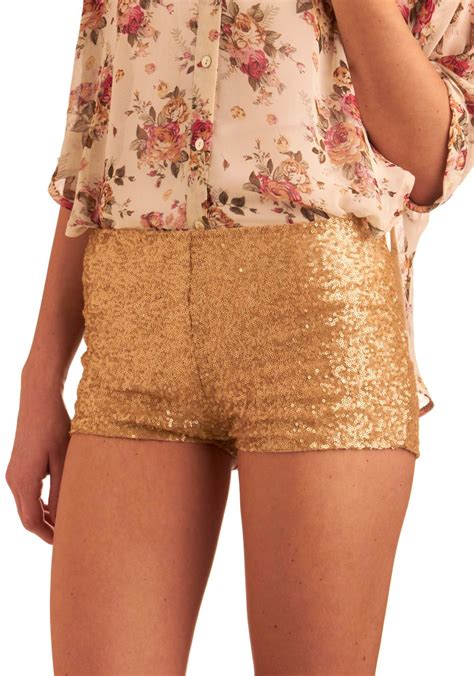 I Am Just So Into Too Much Gold Right Now Haha Sparkly Shorts Gold Sequin Shorts Vintage