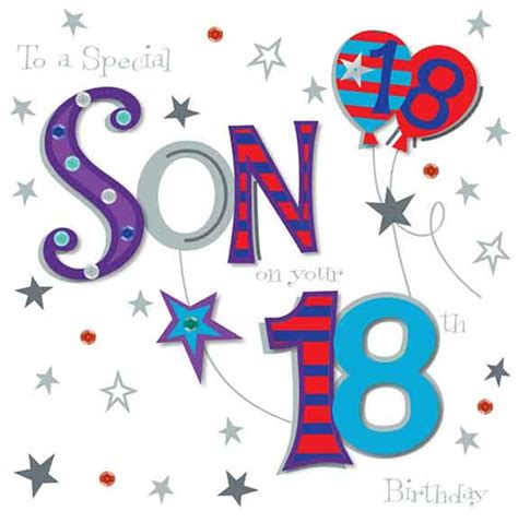 Son On Your 18th Birthday Greeting Card Cards