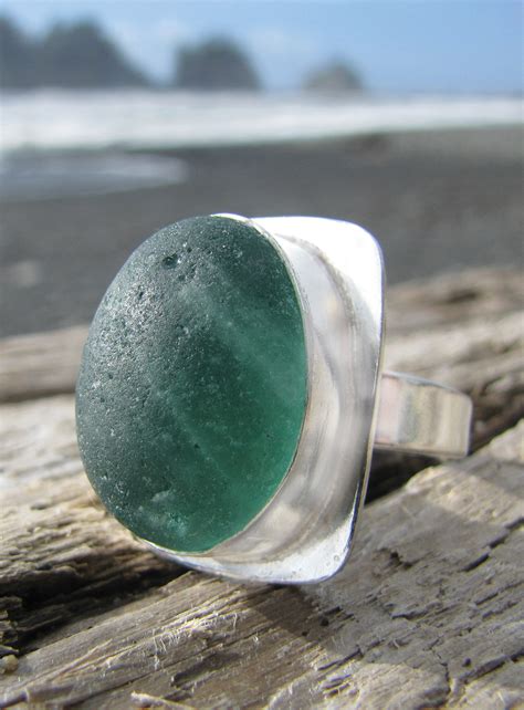 Silver Bezel Ring · Extract From Sea Glass Jewelry By Lindsay Furber · How To Make A Gemstone Ring