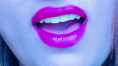 close up hot pink lips youtube