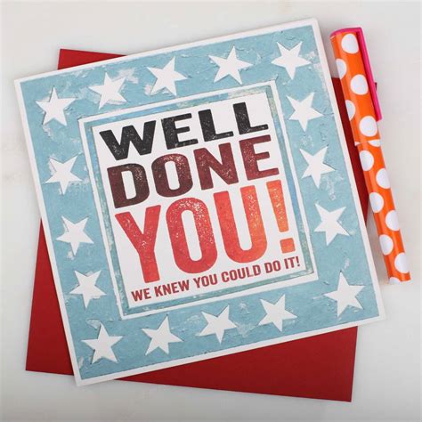 Well Done Greetings Card By Nest