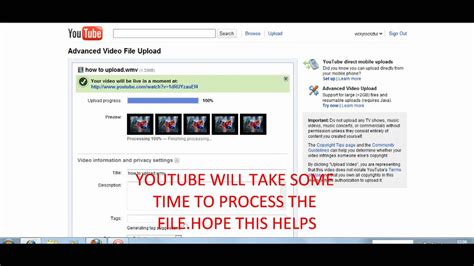 How To Upload Without Upload Error Youtube