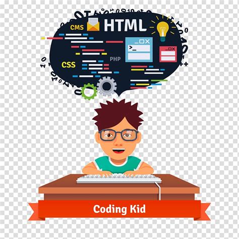 Coding Kid Illustration Computer Programming Programmer