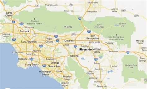 Riverside California Map Printable Maps