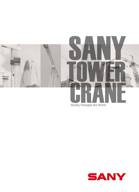Pdf Sany Tower Crane Al Misfat · Sany Tower Crane Quality Changes