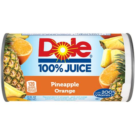 Dole Pineapple Orange Juice Nutrition Facts Blog Dandk