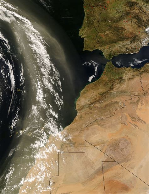 Dust Storm Off West Africa