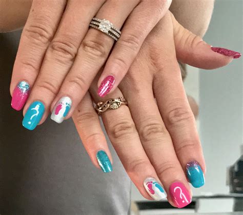 Gender Reveal Nails Ideas