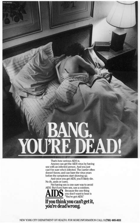Pin On Print Ads New York City Department Of Health 1987 Aids Hiv
