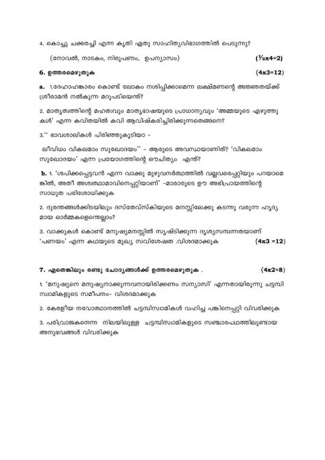Malayalam Formal Letter Writing Format Cbse State Syllabus Malayalam