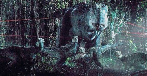 Indominus Rex Becomes The Alpha Raptor Jurassic World Movie Image Gallery