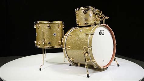 Dw Collectors Series Maple Mahogany Drums 4pc Gold Glass Youtube