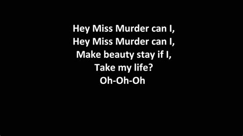 Afi Miss Murder Lyrics Youtube