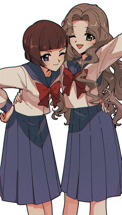 Kinomoto Nadeshiko And Daidouji Sonomi Cardcaptor Sakura Drawn By