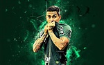 Dudu goal brazilian footballers joy SE Palmeiras fan art soccer Eduardo ...