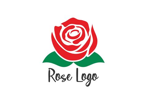Rose Flower Logo Graphic By Deemka Studio · Creative Fabrica