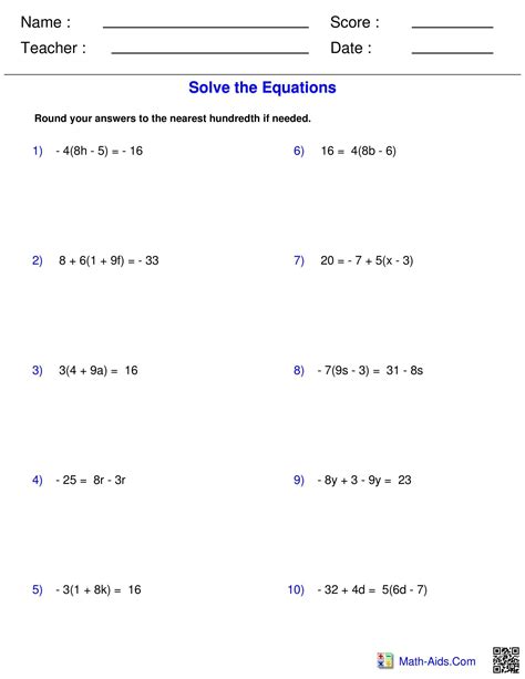 Numerical Expression Worksheets 5th Grade Numerical Expressions