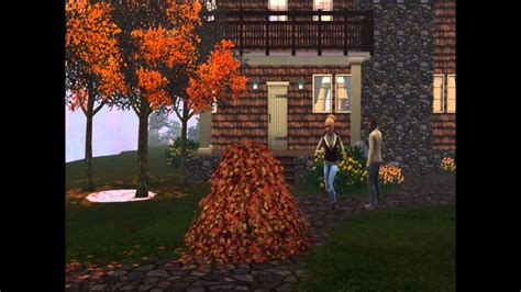 Sims 3 Seasons Leaf Pile Woohoo Youtube