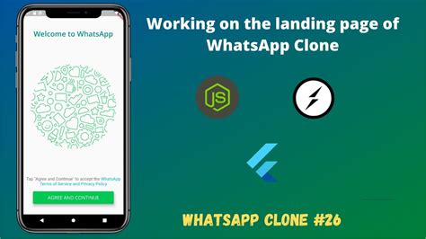 Flutter Working On The Landing Page Of Whatsapp Clone Whatsapp