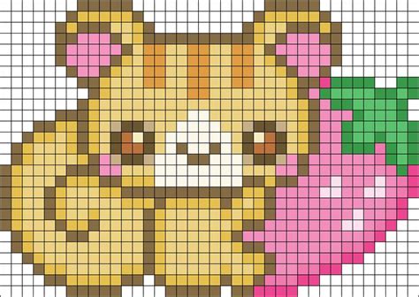 Cute Animals Pixel Art Grid