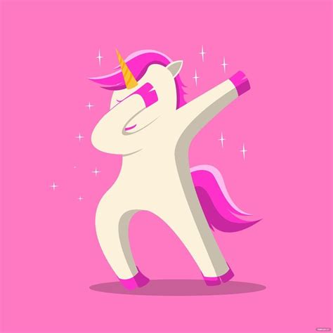 Unicorn Dabbing Vector In Illustrator Svg  Eps Png Download