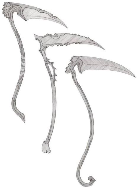 Scythes Fantasy Weapons Weapon Concept Art Japanese Tattoo Art