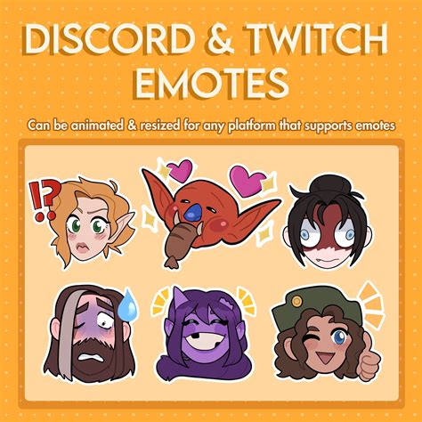 Discord And Twitch Custom Emotes For Dnd Rpg Tabletop Gaming Etsy Finland