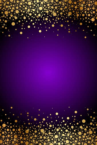 Vector Purple And Gold Luxury Background Stock