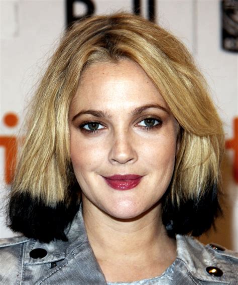 Barrymore showed off her favorite hue at the marni for h&m launch: Drew Barrymore Medium Straight Alternative Hairstyle