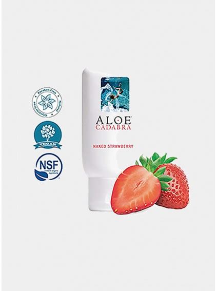 Personal Lubricant Naked Strawberry Flavored Natural Lube For Sex