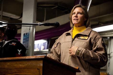 first woman to command aircraft carrier recounts milestone deployment armed forces connect