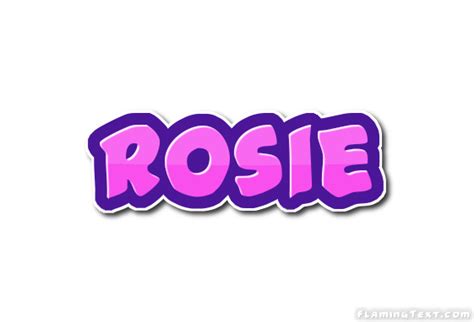 rosie logo herramienta de diseño de nombres gratis de flaming text