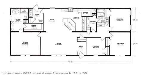 The best 4 bedroom ranch house plans. Stunning Bedroom Open Floor Plan Collection And Plans Two ...