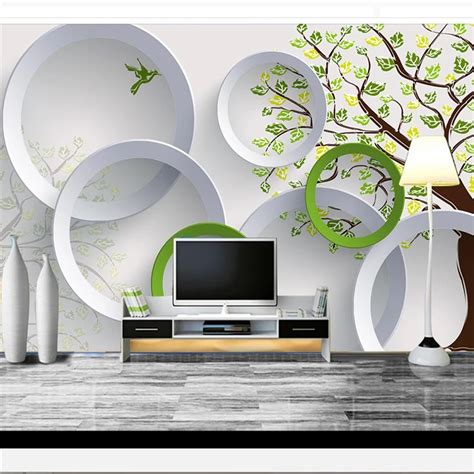 Beibehang Custom Photo Mural 3d Wallpapers Mosaic Trees 3d Background