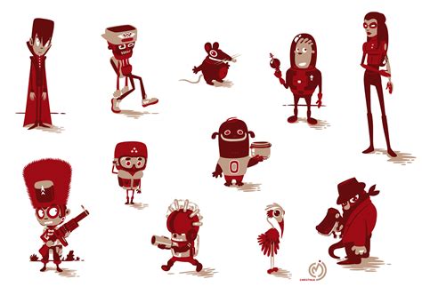 Characters In Red 2017 On Behance