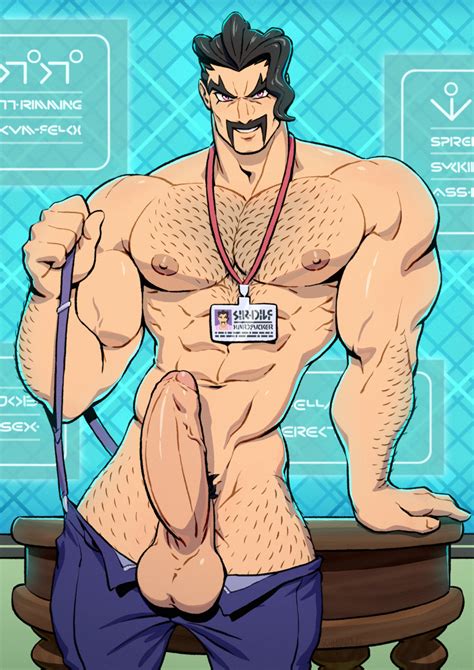 Rule 34 Balls Bara Big Balls Big Penis Black Hair Body Hair Boner Erection Facial Hair Male