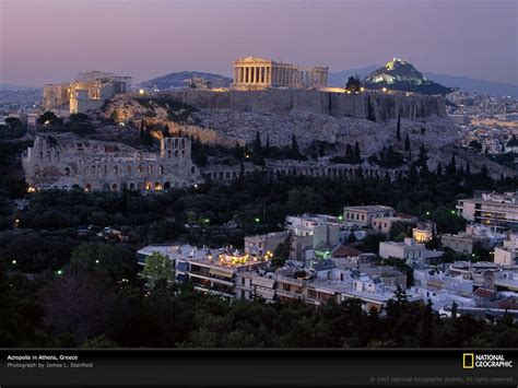 National Geographic Athens Greek Europe City Acropole Wallpaper