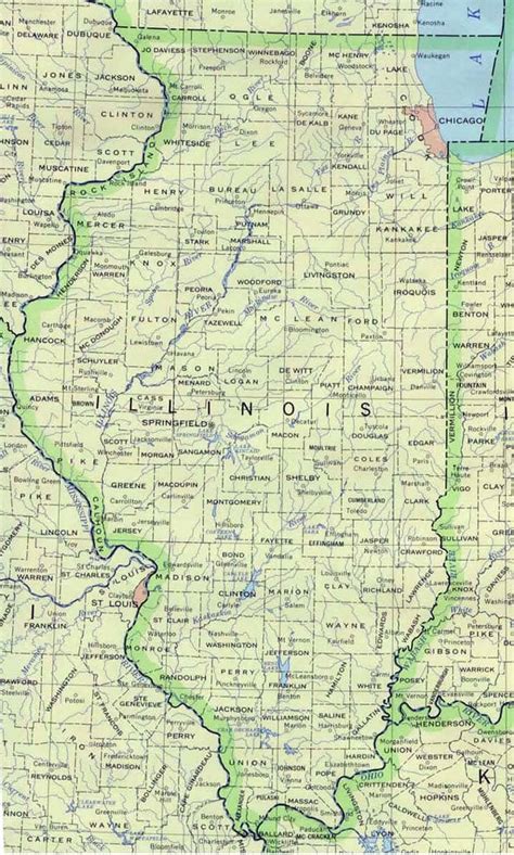 Road Map Of Illinois